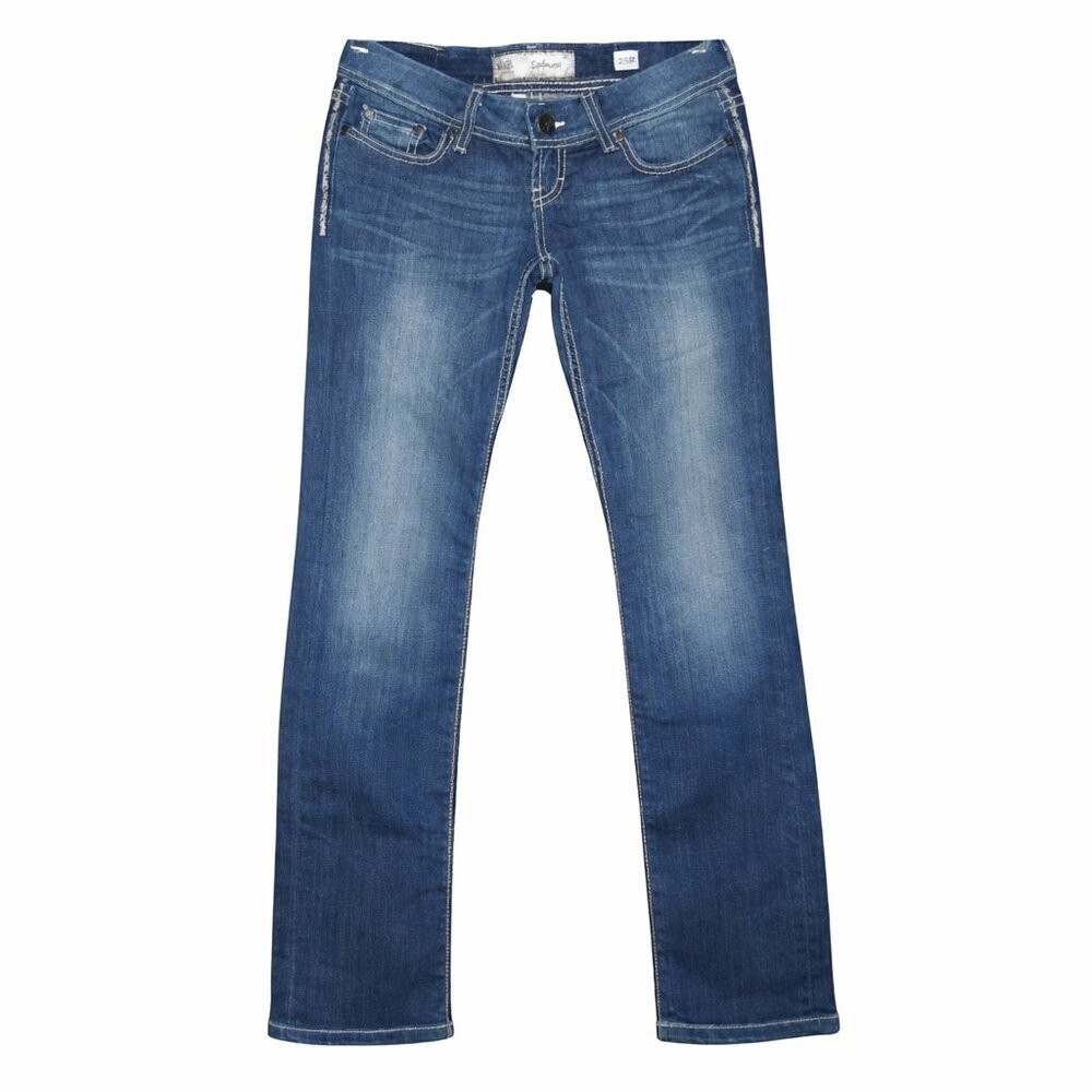 BKE Sabrina Medium Wash Straight Jeans Size 25R